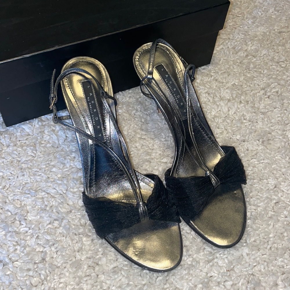 Laundry by Shelli Segal black heel size 8M